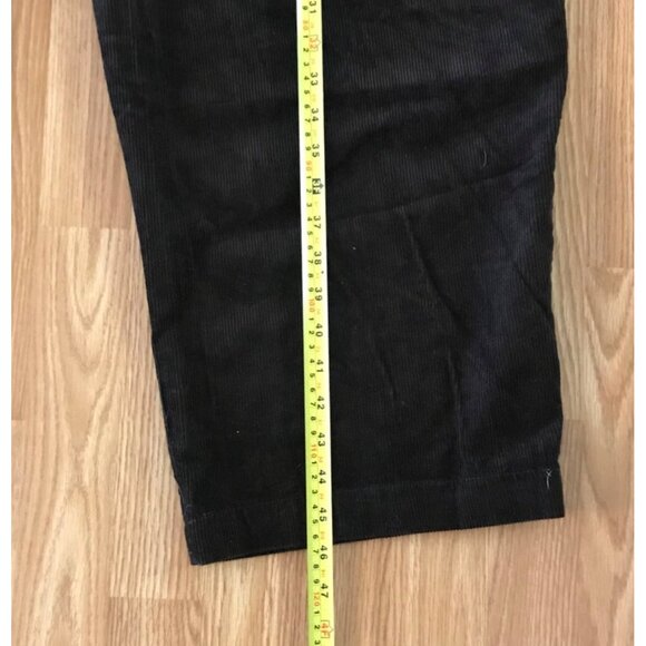 Canyon Ridge Pants Mens Corduroy Size 56/32 Black 100% Cotton Dressy Pants - Picture 8 of 9